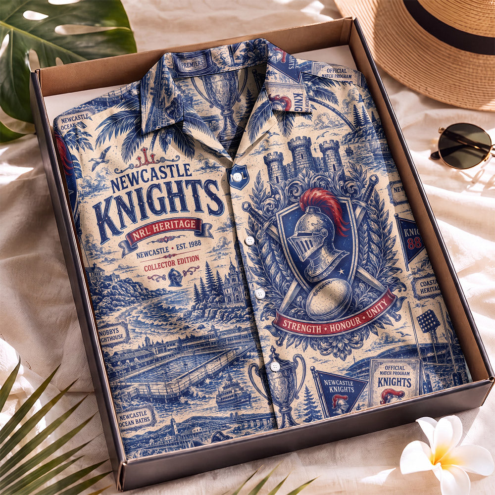 Knights Rugby Hawaiian Shirt – Retro Inspired Shirt