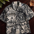 Las Vegas Raiders Collab DN Hawaiian Shirt – Retro Inspired Shirt