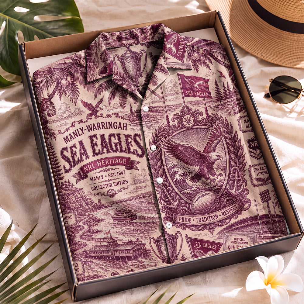 Eagles Rugby Hawaiian Shirt – Retro Inspired Shirt