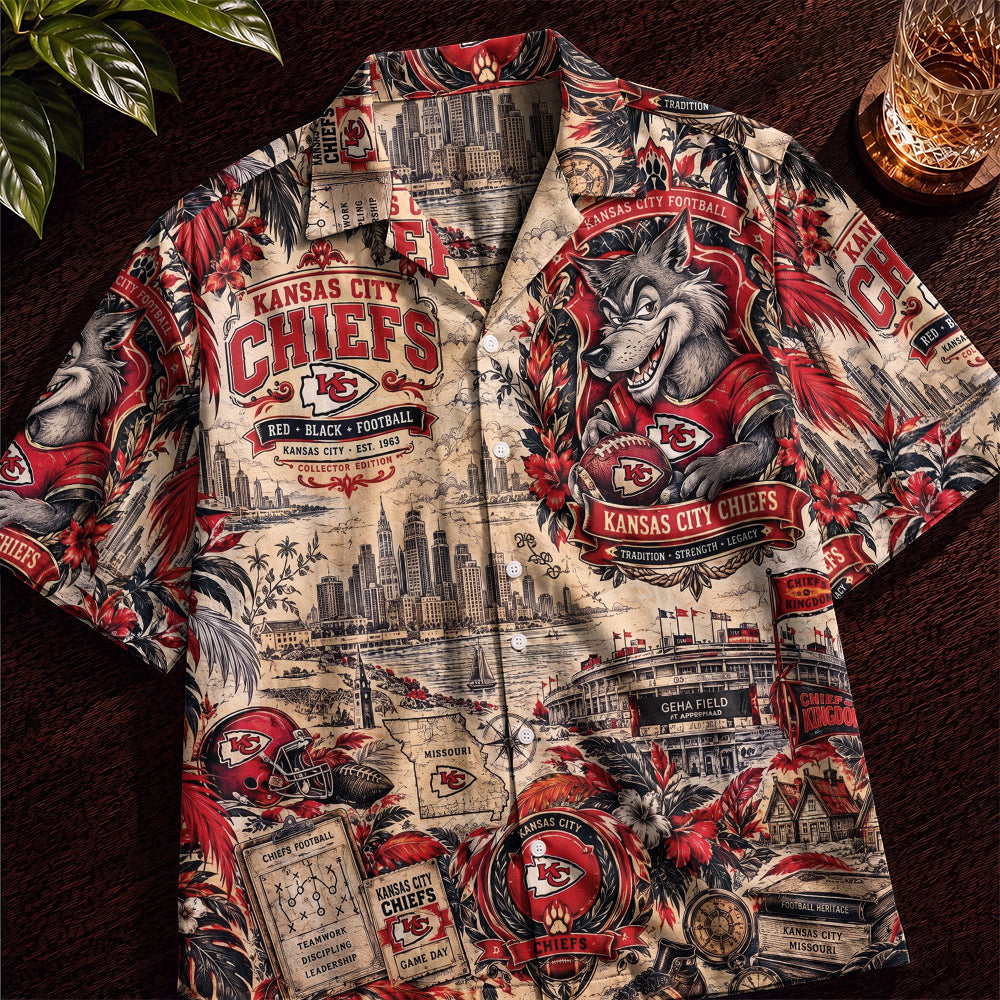 Kansas City Chiefs Collab DN Hawaiian Shirt – Retro Inspired Shirt