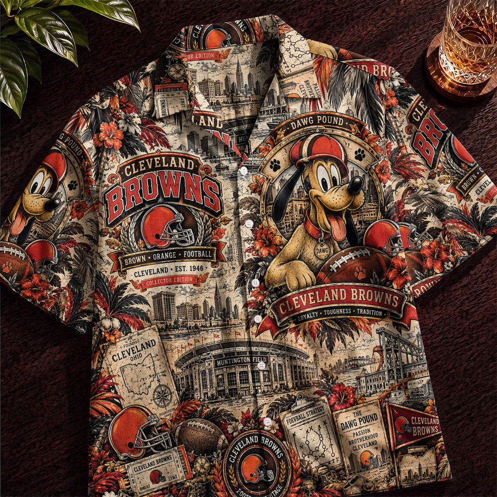 Cleveland Browns Collab DN Hawaiian Shirt – Retro Inspired Shirt