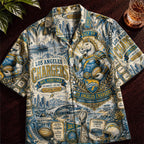 Los Angeles Chargers Football Hawaiian Shirt – Retro Inspired Shirt