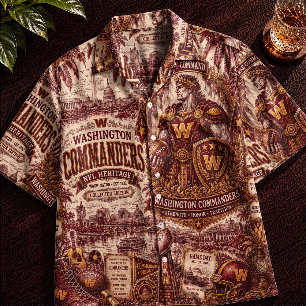 Washington Commanders Football Hawaiian Shirt – Retro Inspired Shirt