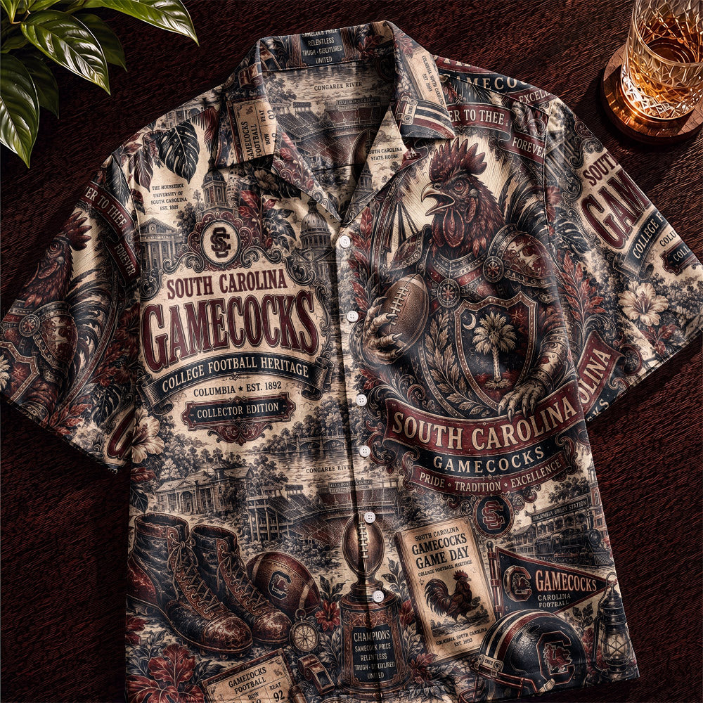 South Carolina Gamecocks Football Hawaiian Shirt – Retro Inspired Shirt
