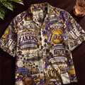 Los Angeles Lakers Basketball Hawaiian Shirt – Retro Inspired Shirt