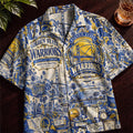 Golden State Warriors Basketball Hawaiian Shirt – Retro Inspired Shirt
