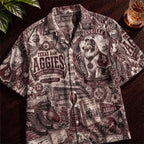 Texas A&M Aggies Football Hawaiian Shirt – Retro Inspired Shirt