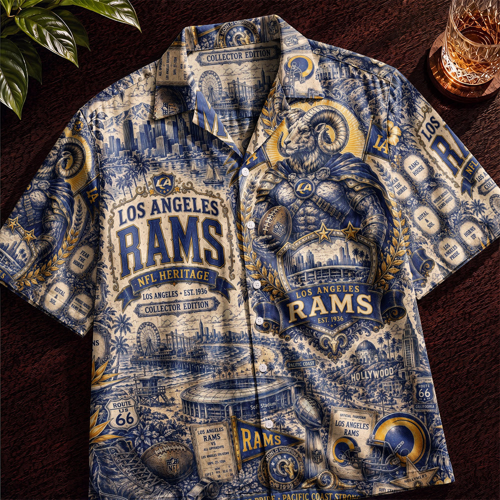 Los Angeles R. Football Hawaiian Shirt – Retro Inspired Shirt