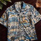 Los Angeles Chargers Collab DN Hawaiian Shirt – Retro Inspired Shirt