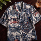 Ne Patriots Football Hawaiian Shirt – Retro Inspired Shirt