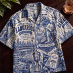 North Melbourne Kangaroos Hawaiian Shirt – Retro Inspired Shirt