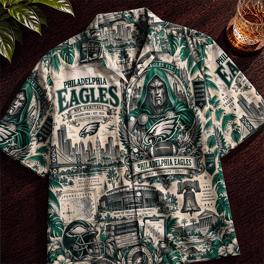 Philadelphia Eagles Collab DN Hawaiian Shirt – Retro Inspired Shirt