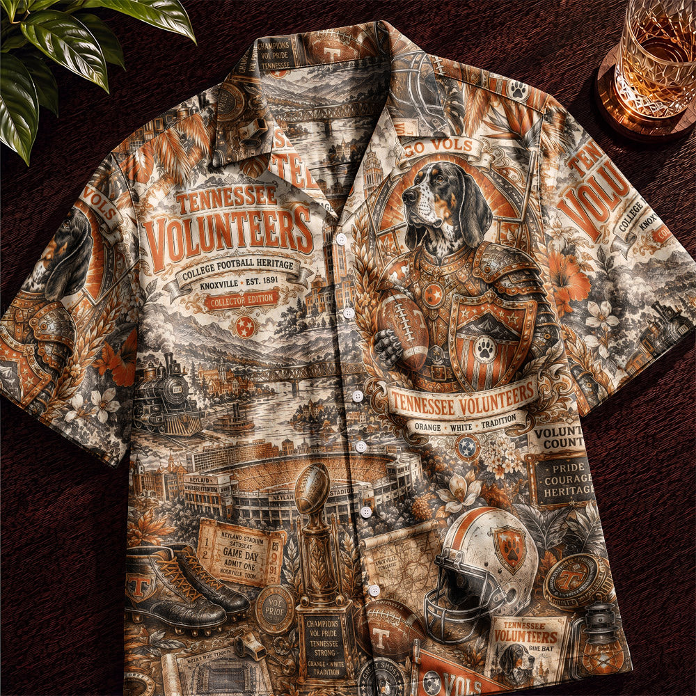 Tennessee Volunteers Football Hawaiian Shirt – Retro Inspired Shirt