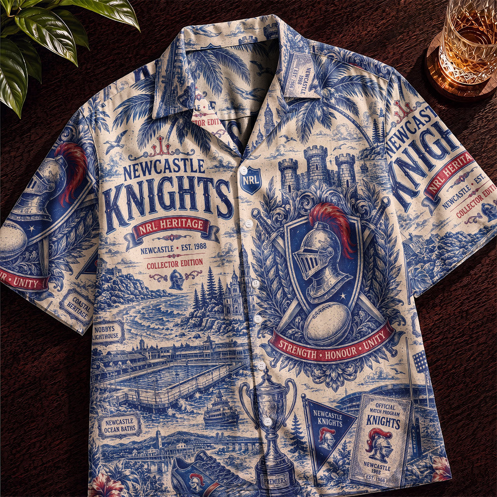 Knights Rugby Hawaiian Shirt – Retro Inspired Shirt