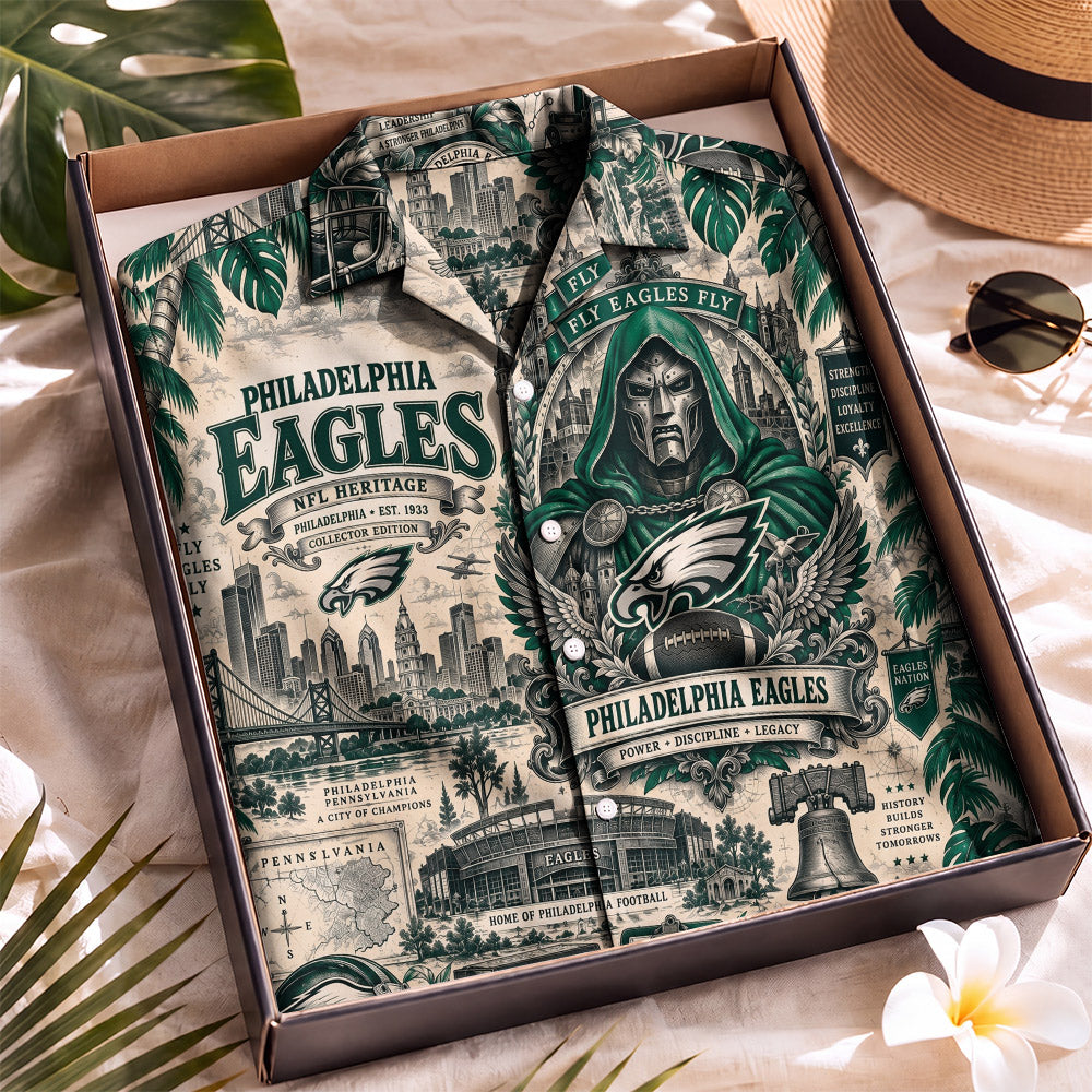 Philadelphia Eagles Collab DN Hawaiian Shirt – Retro Inspired Shirt
