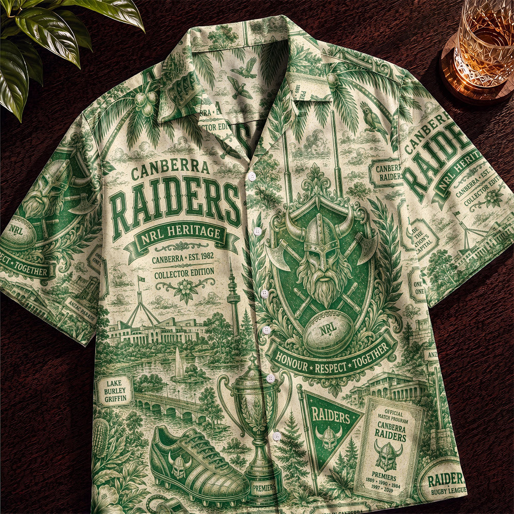 Raiders Rugby Hawaiian Shirt – Retro Inspired Shirt