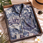 New York Giants Football Hawaiian Shirt – Retro Inspired Shirt