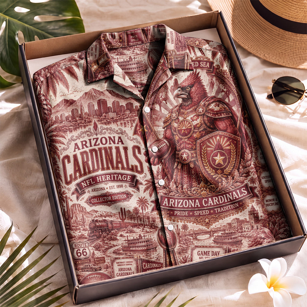 Arizona Cardinals Football Hawaiian Shirt – Retro Inspired Shirt