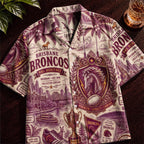 Broncos Rugby Hawaiian Shirt – Retro Inspired Shirt