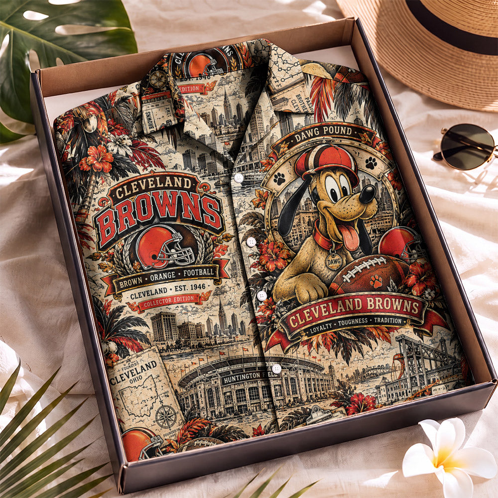 Cleveland Browns Collab DN Hawaiian Shirt – Retro Inspired Shirt