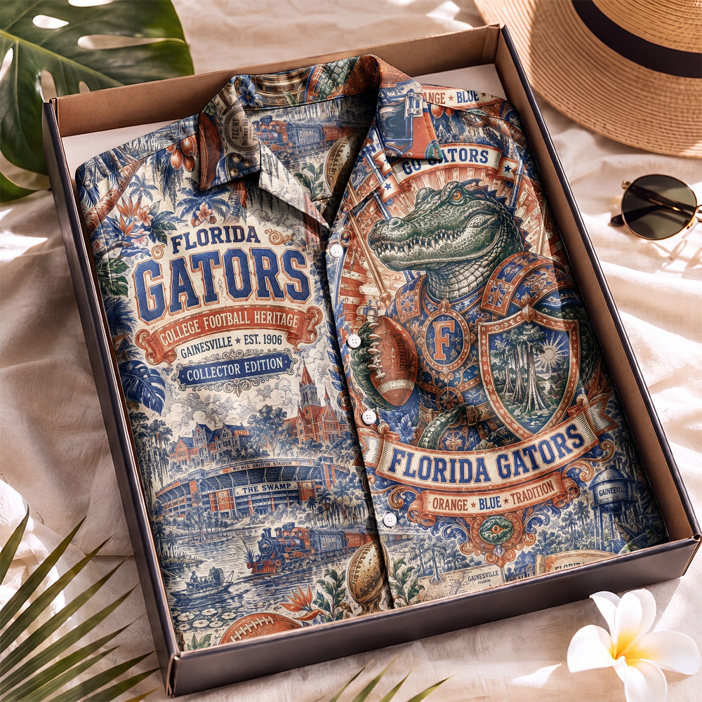 Florida Gators Football Hawaiian Shirt – Retro Inspired Shirt