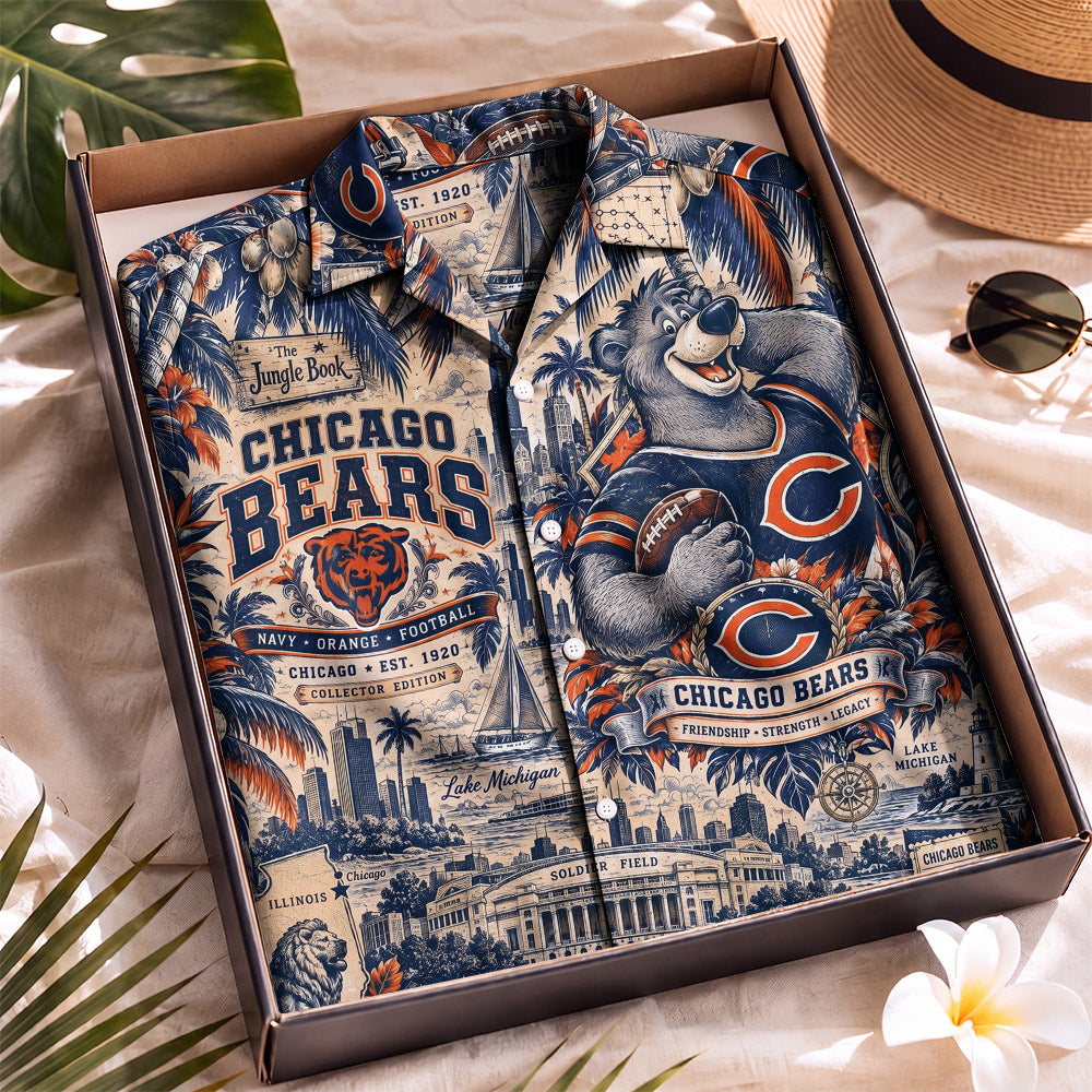 Chicago Bears Collab DN Hawaiian Shirt – Retro Inspired Shirt