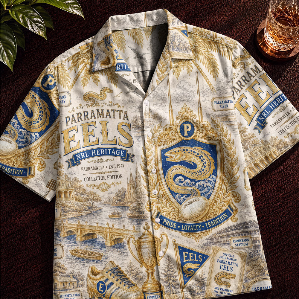 Eels Rugby Hawaiian Shirt – Retro Inspired Shirt