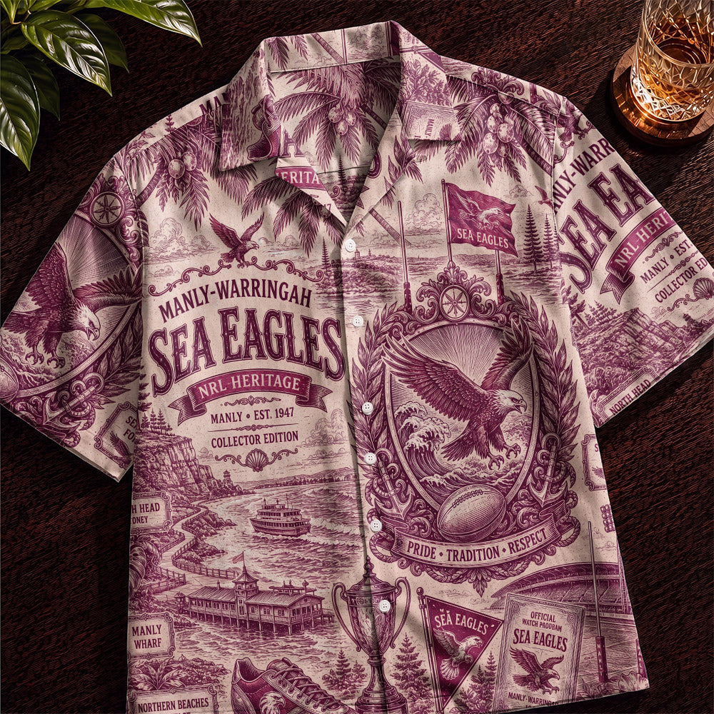 Eagles Rugby Hawaiian Shirt – Retro Inspired Shirt