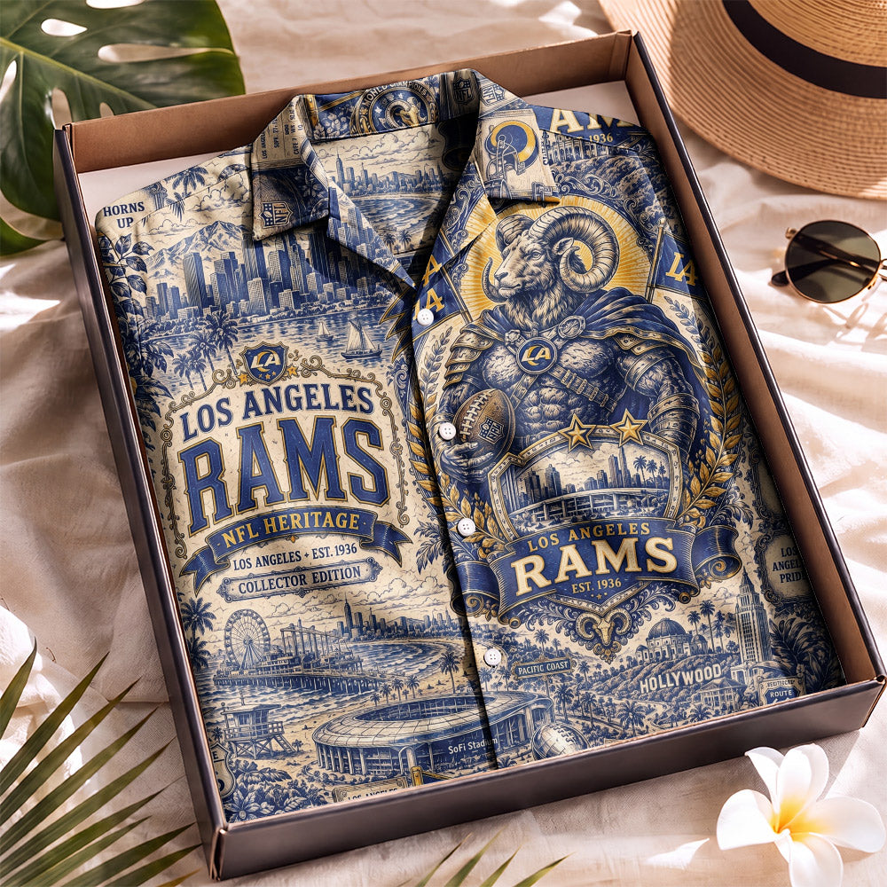 Los Angeles R. Football Hawaiian Shirt – Retro Inspired Shirt