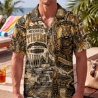 Missouri Tigers Football Hawaiian Shirt – Retro Inspired Shirt