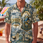 Los Angeles Chargers Football Hawaiian Shirt – Retro Inspired Shirt