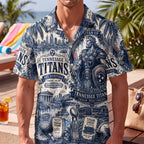 Tennessee Titans Football Hawaiian Shirt – Retro Inspired Shirt