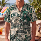 Philadelphia Eagles Collab DN Hawaiian Shirt – Retro Inspired Shirt
