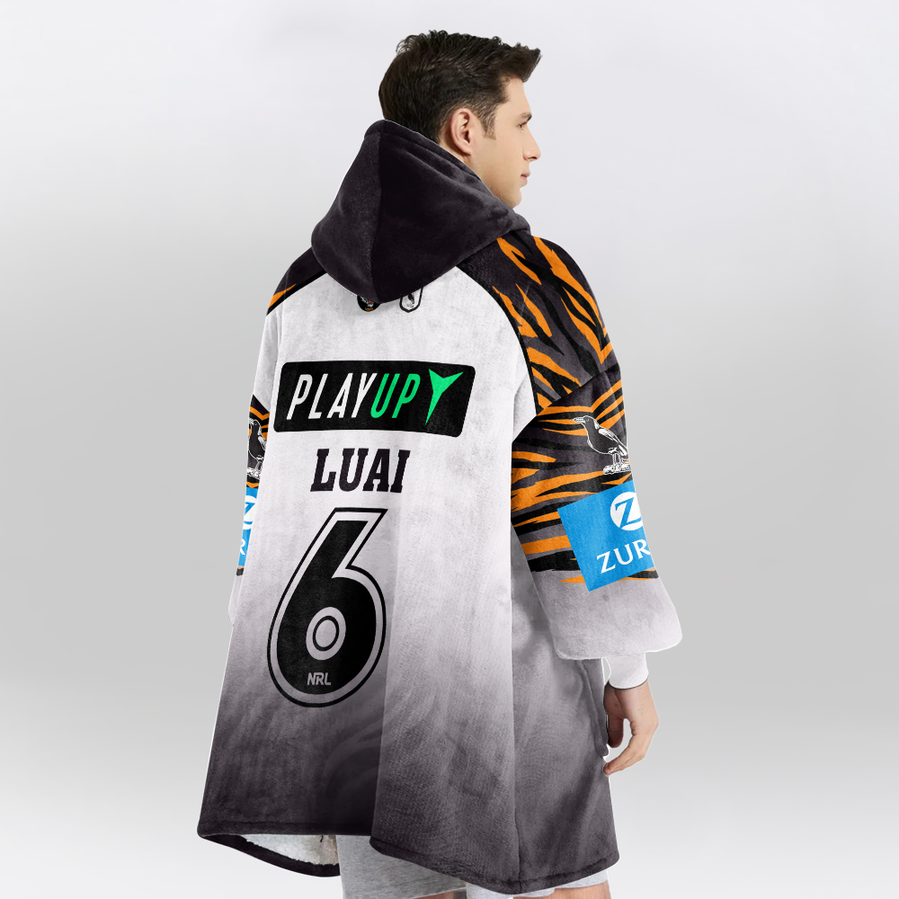 Wests Jarome Luai 6 Unisex Away Blanket Hoodie