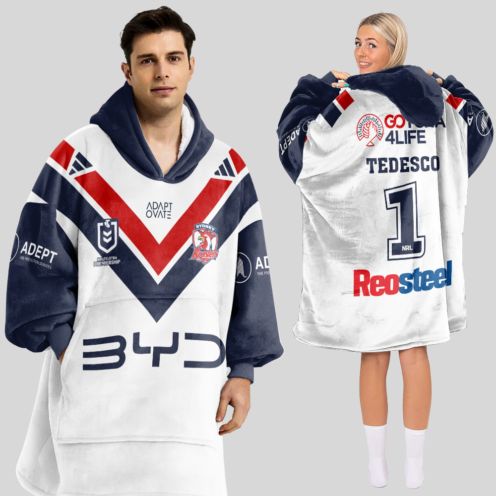 Sydney James Tedesco Unisex Away Blanket Hoodie