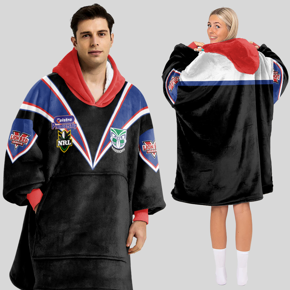 New Zealand 2001 Retro Unisex Blanket Hoodie