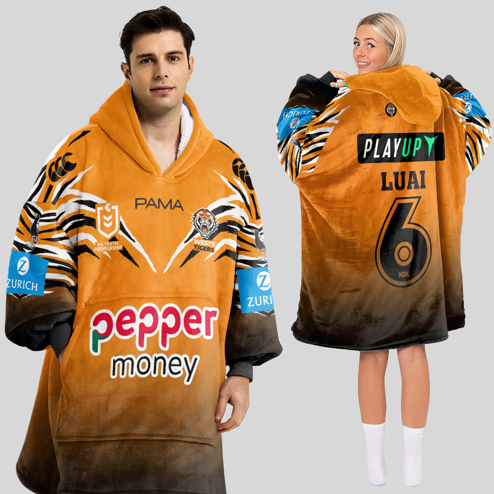 Wests Jarome Luai Unisex Home Blanket Hoodie