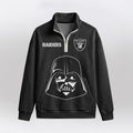 Raiders x D.V. Quarterzip Waffle Sweatshirt