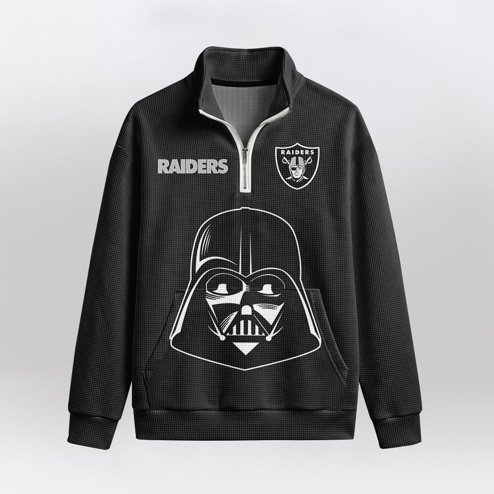 Raiders x D.V. Quarterzip Waffle Sweatshirt