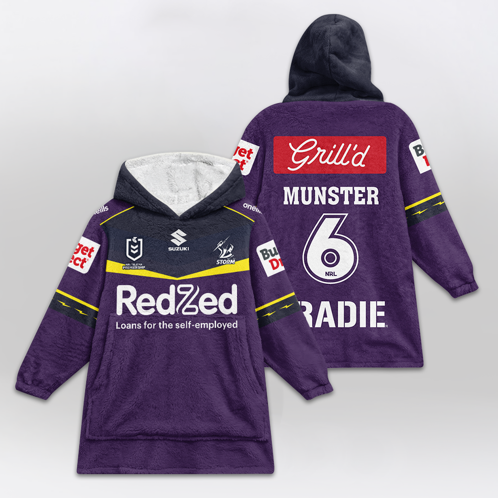 Melbourne Cameron Munster Unisex Home Blanket Hoodie