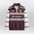Sea Eagles Quarterzip Waffle Sweatshirt