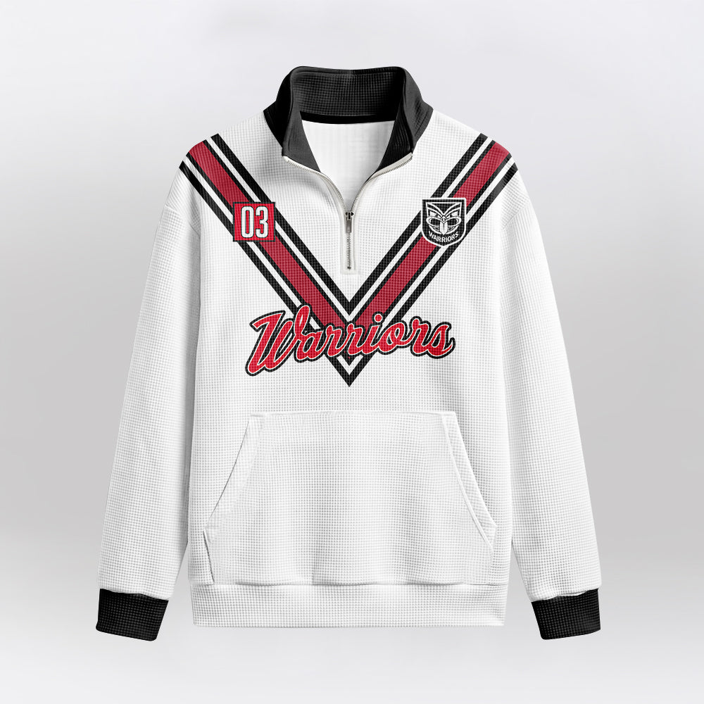 Warriors Quarterzip Waffle Sweatshirt