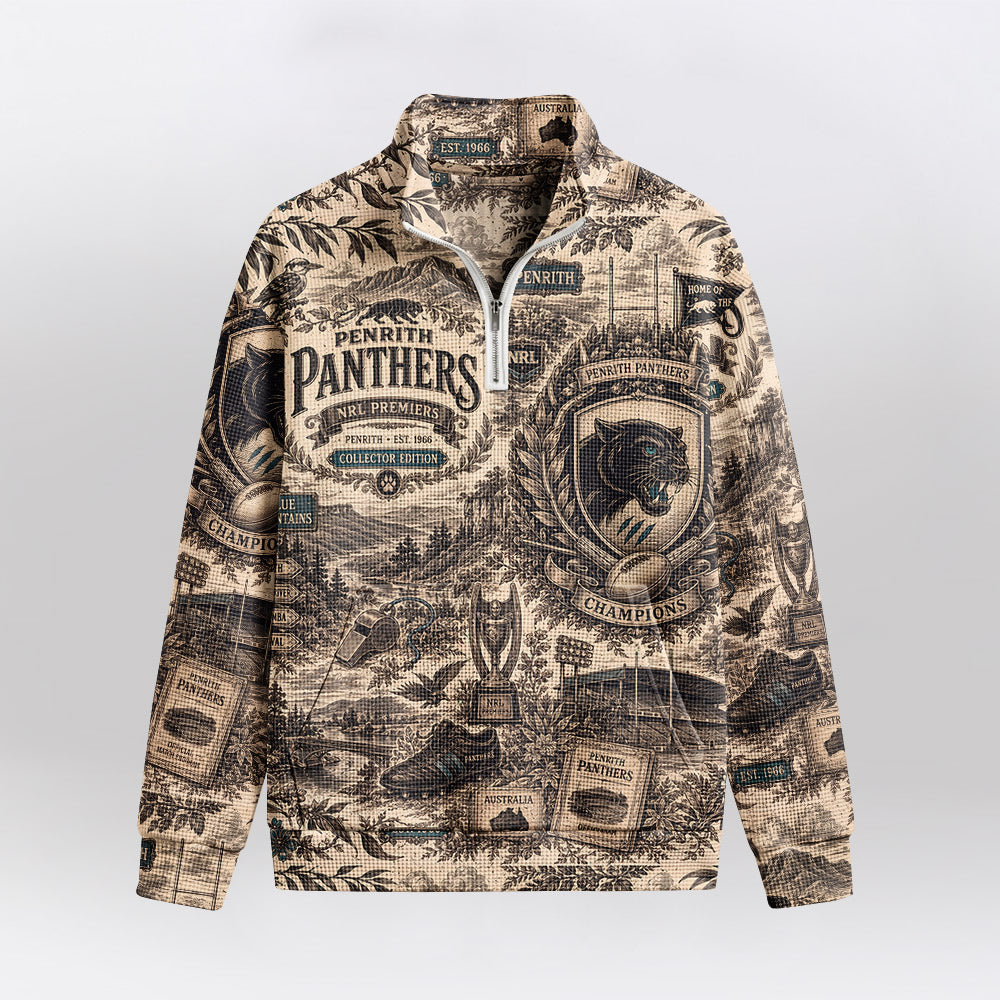Penrith Quarterzip Waffle Sweatshirt