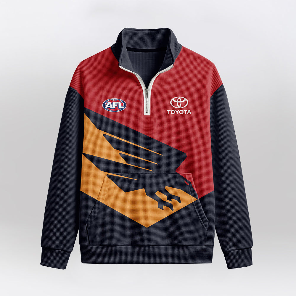 Adelaide Football 2026  Quarterzip Waffle Sweatshirt