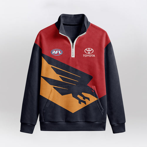 Adelaide Football 2026  Quarterzip Waffle Sweatshirt