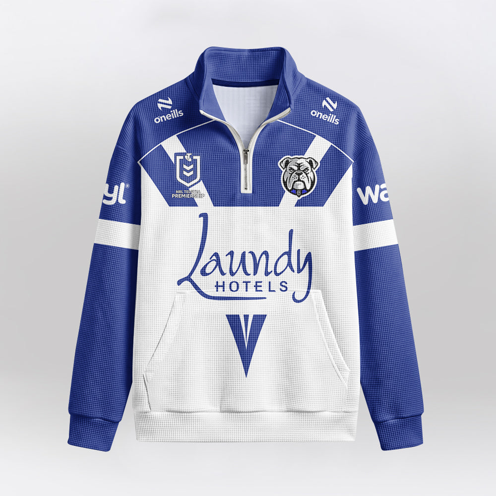 Bulldogs Quarterzip Waffle Sweatshirt
