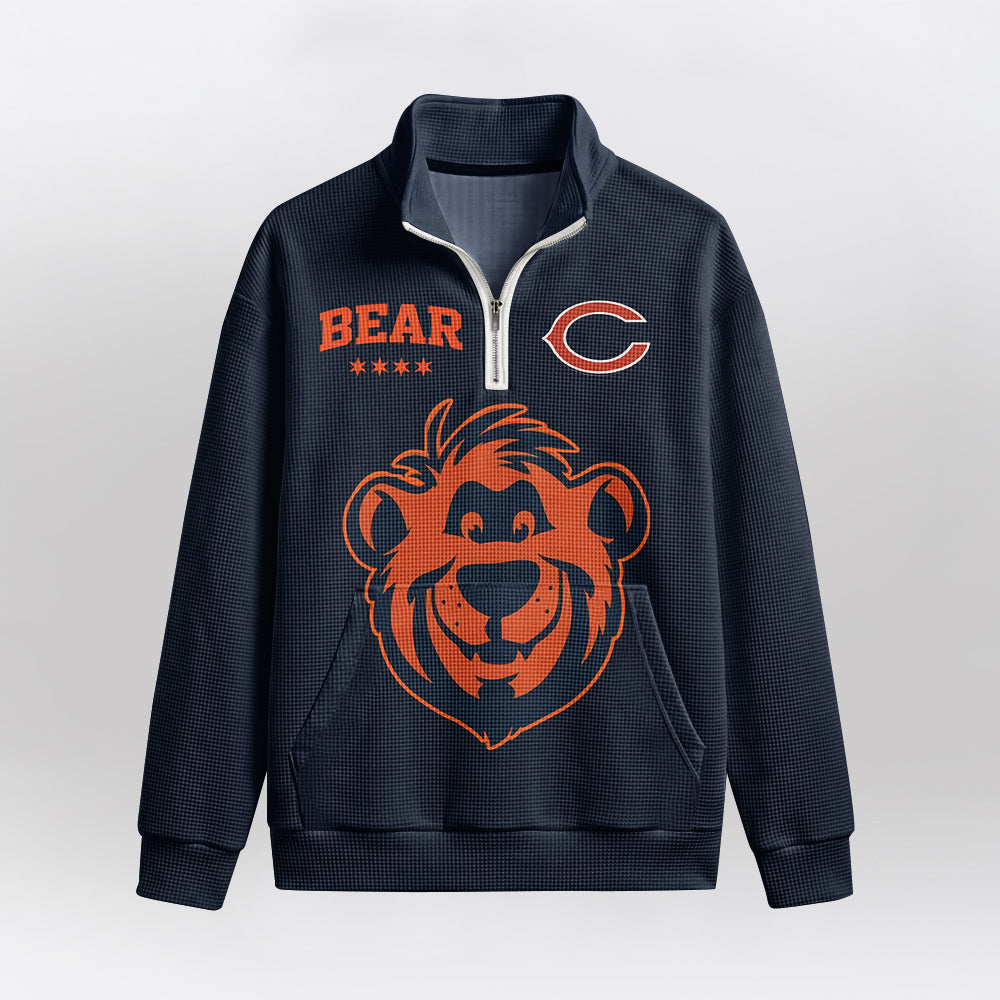 Chicago B.E.A.R.S x B.A.L.O.O Quarterzip Waffle Sweatshirt