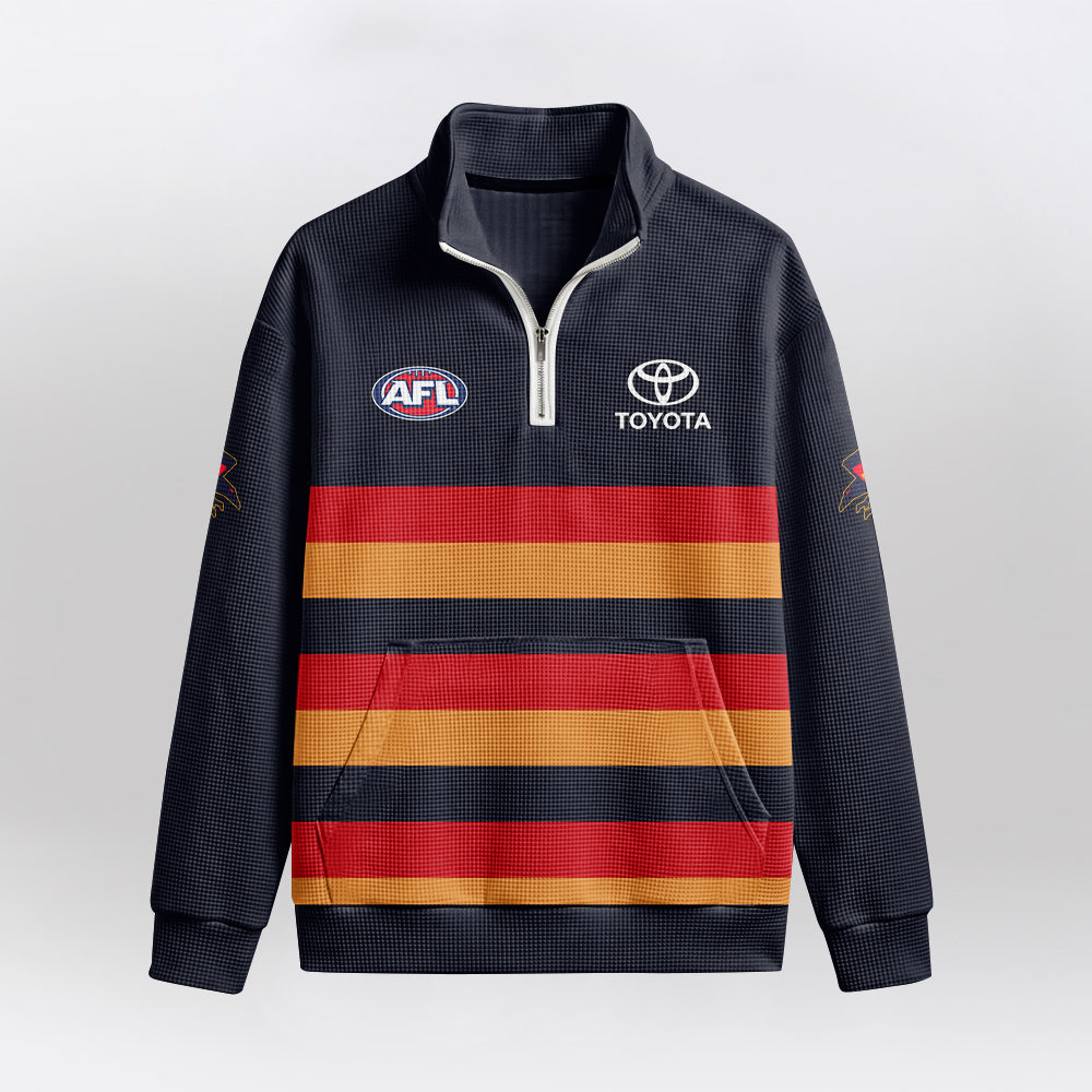 Adelaide Football 2026 Quarterzip Waffle Sweatshirt