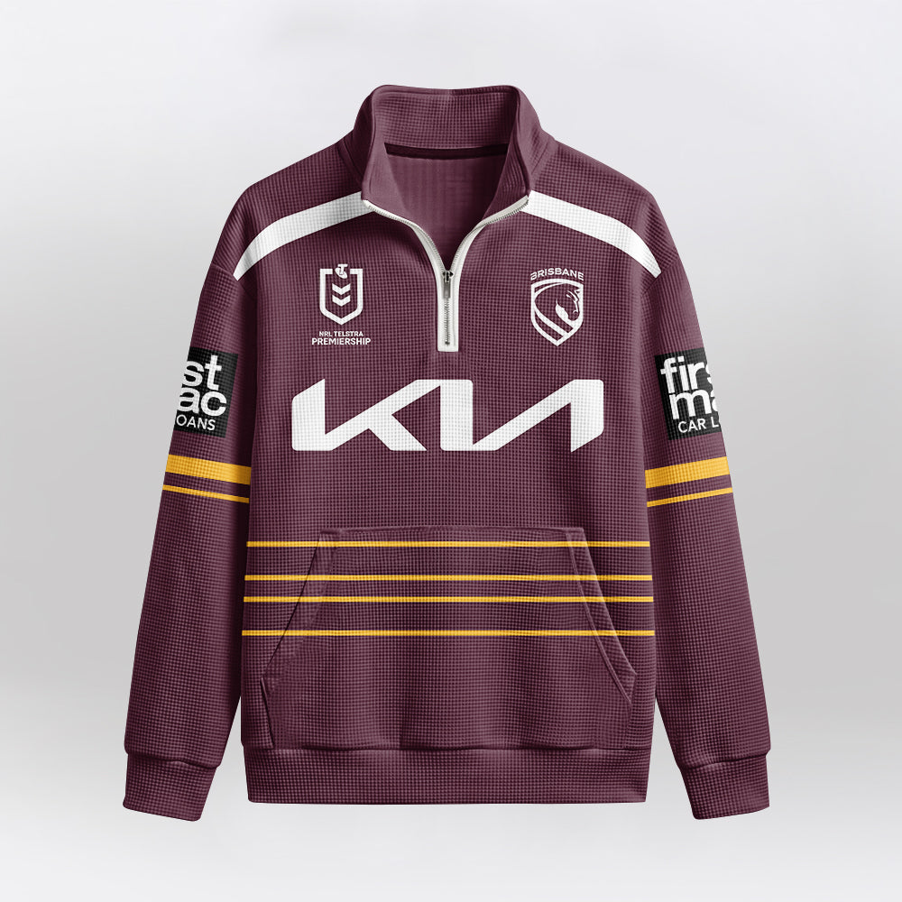 Brisbane Quarterzip Waffle Sweatshirt