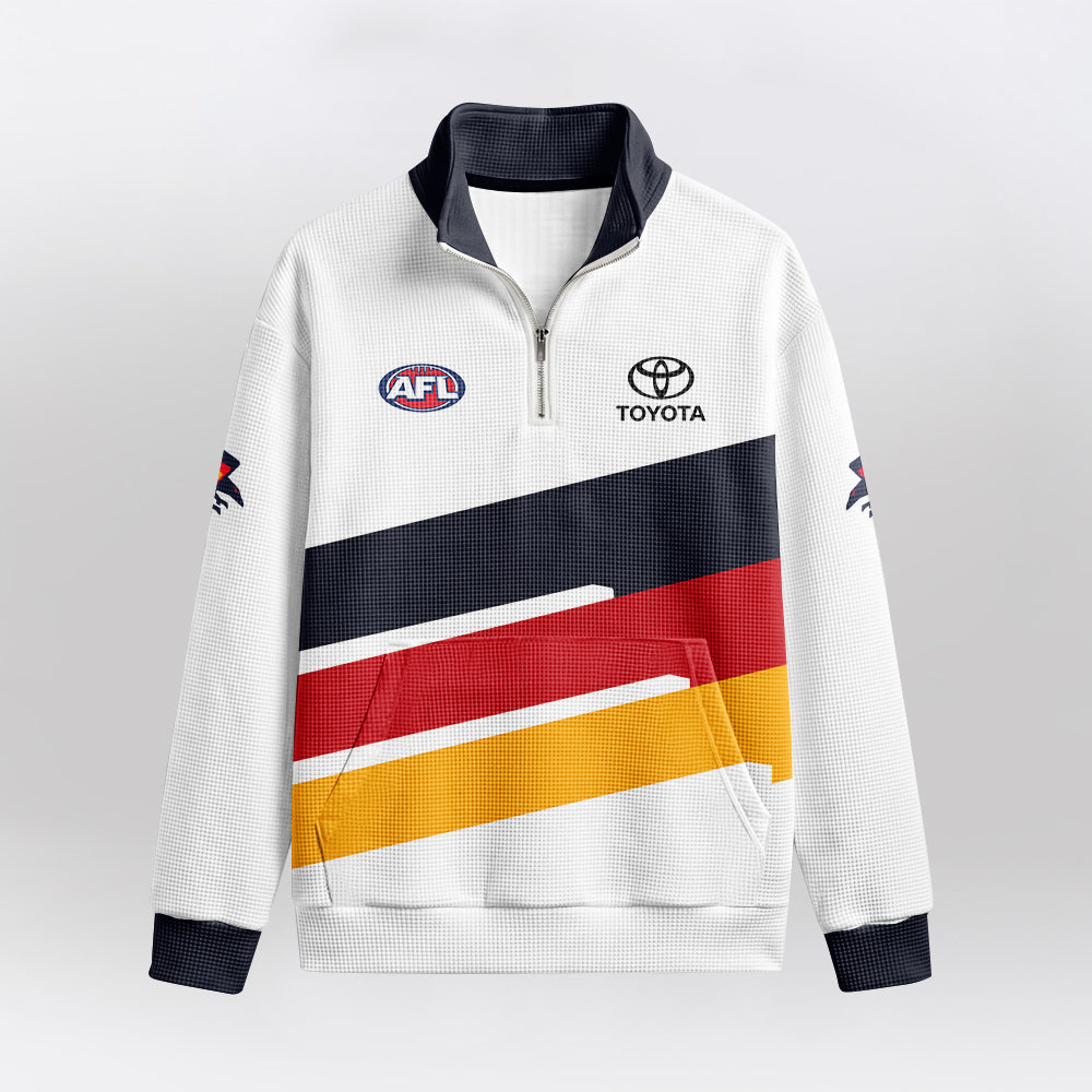 Adelaide Football 2026 Quarterzip Waffle Sweatshirt